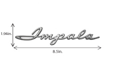 1961 QUARTER EMBLEM, "IMPALA" SCRIPT